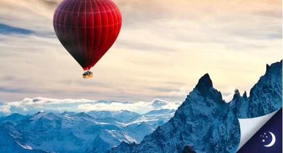 Vol privatisé Mont-Blanc coté Italie avec 1 nuit en hôtel 4* en 1/2 pension