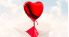 Send your ticket with a heart-shaped balloon