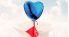 Send your ticket with a heart-shaped balloon