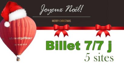 Promo Noël Billet 5 Régions 7/7j