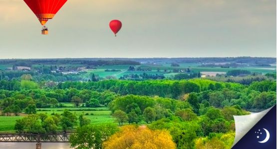 Vol en Touraine avec 1 nuit en chambre d'hôtes