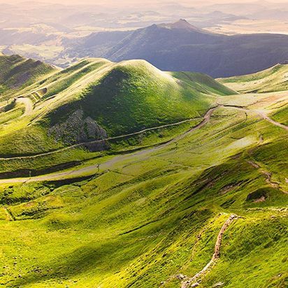 Auvergne vue du ciel