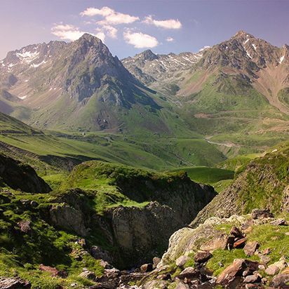 Les Pyrénées vue du ciel