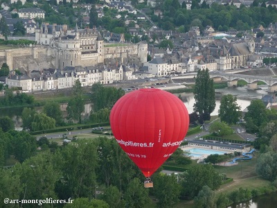 ville d'Amboise avec vue sur le château