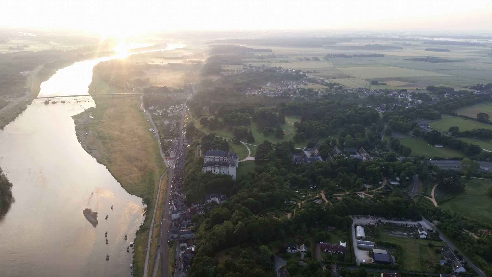 La ville de Chaumont-sur-Loire et la Loire