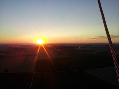 coucher de soleil sur la campagne chinonaise