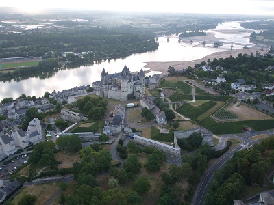 Les remparts en étoile autour du château de Saumur