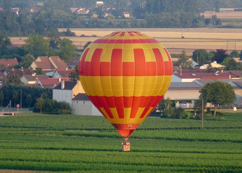 Survol des vignes en Bourgogne