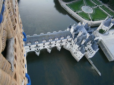 Vue aérienne du chateau de Chenonceau