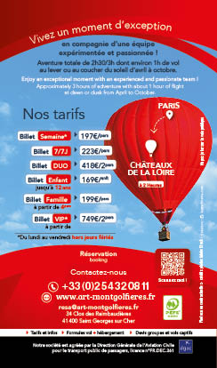 verso flyer petit format 2025 d'Art Montgolfières