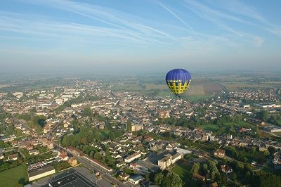 Au dessus de Gournay en montgolfière